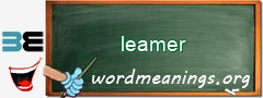 WordMeaning blackboard for leamer